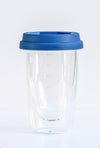 1 x Navy Glass Double Wall Cup (Small)